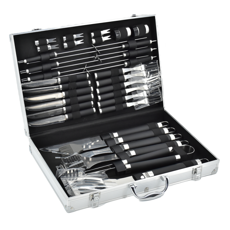 BBQ - 33 pieces set - Tools for stainless steel barbecue