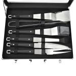 BBQ - 6 pieces set - Tools for stainless steel barbecue