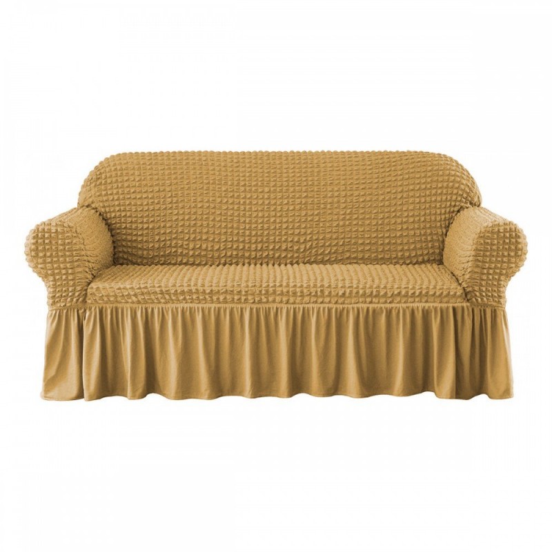 Elastic cover 2 seat sofa (70% cotton 30% lyra) beige