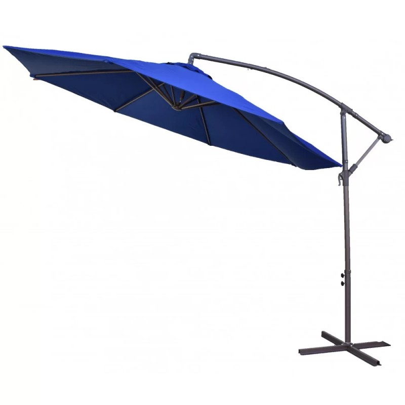 Επαγγελματική ομπρέλα αλουμινίου πλαϊνού ιστού με διάμετρο 300cm - ΜΠΛΕ