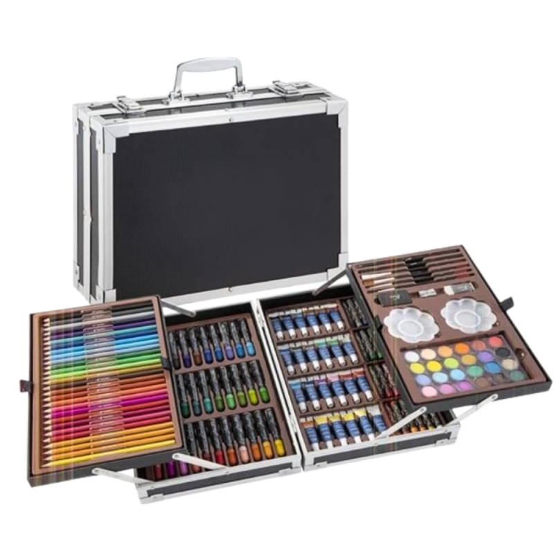 Painting Set 145 pcs with Carrying Case 34×33m