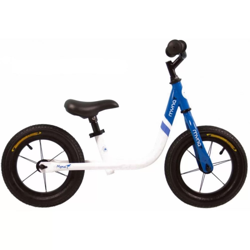 Παιδικό Ποδήλατο Ισορροπίας Mynat Modern με Δερμάτινη Σέλα F603-WHITE-BLUE