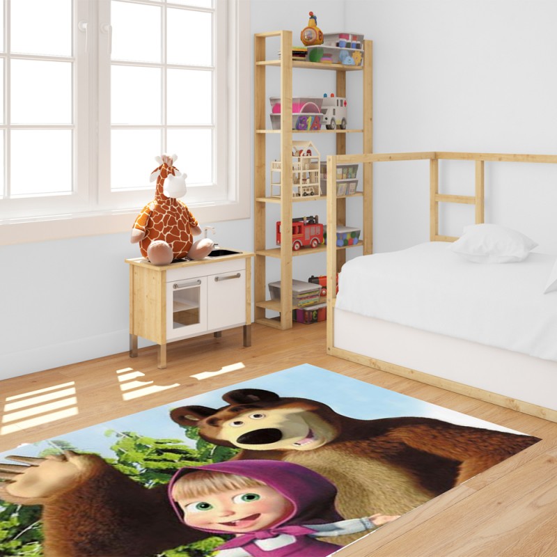 Children's Carpet Printed - MASHA AND BEAR 160x220cm CK-10174A